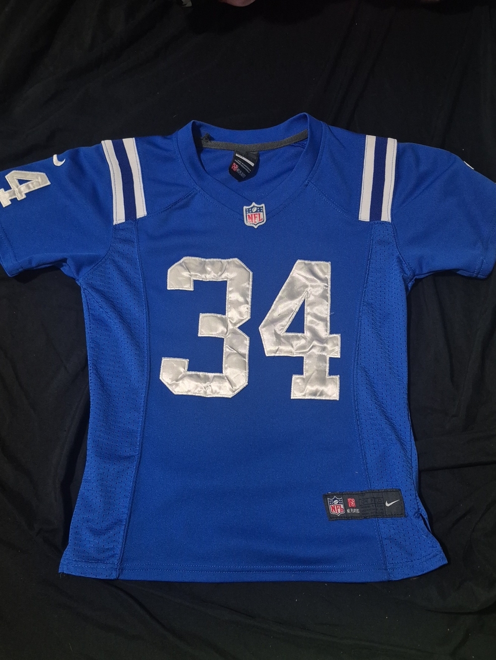 Nike Kids Royal Blue Football Jersey with White 34